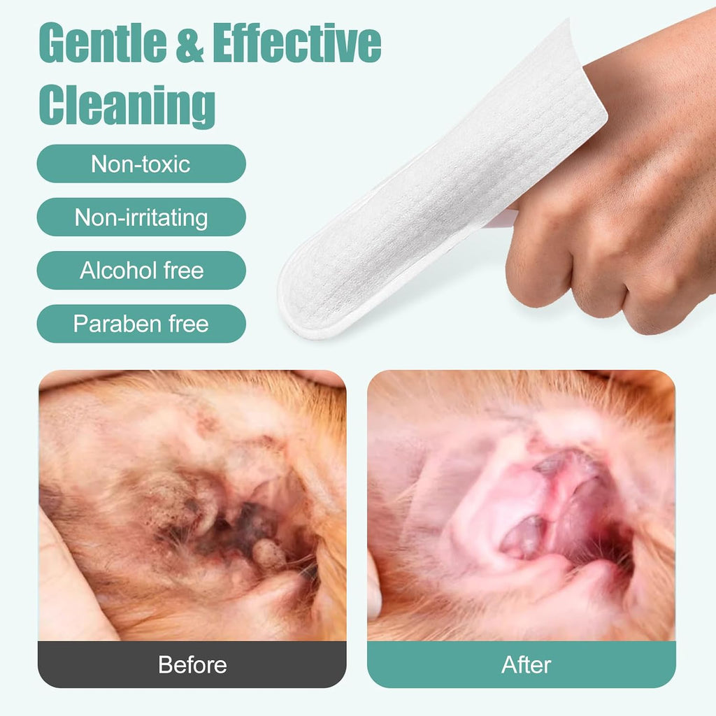 FiveSeed pet hygiene wipes for ear itching relief