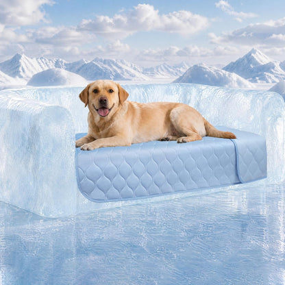 Luciphia Waterproof Cooling Mat for Dogs Couch Cover Q-MAX>0.5, Leakproof Pet Pad Non-Slip Throw Blanket for Cat Puppy Crate Bed Protector Outdoor (Cloud Grey, 30x40 inches) - Image 12