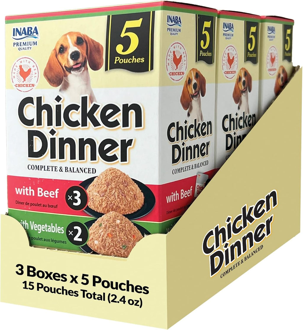 INABA Chicken Dinner for Dogs, Soft Pate Wet Dog Food, Complete & Balanced, 2.4 oz. Pouch, 15 Pouches, Pumpkin & Sweet Potato Variety - Image 10
