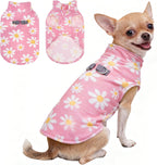 BEAUTYZOO Small Dog Sweater Fleece Vest Winter Jacket, D-Ring Leash Attachment for XS S Puppy Medium Sized Breeds Dogs, Cold Weather Dog Clothes Windproof Keep Warm, Black Bones Paw L - Image 15