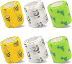 6 Pack Vet Wrap 2 inch for Dogs Horses, Pet Wrap Bandage Self Adhesive, Coban Bandages for Wounds Breathable Non Woven for Dog Cat Horse Pet Animals Fruit - Image 9
