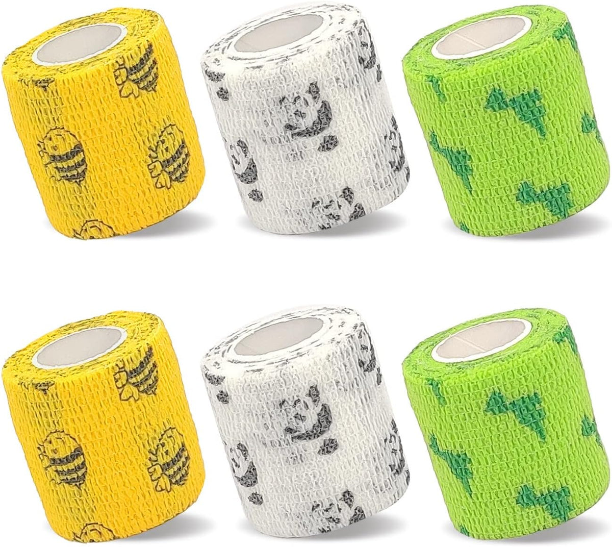 6 Pack Vet Wrap 2 inch for Dogs Horses, Pet Wrap Bandage Self Adhesive, Coban Bandages for Wounds Breathable Non Woven for Dog Cat Horse Pet Animals Fruit - Image 9