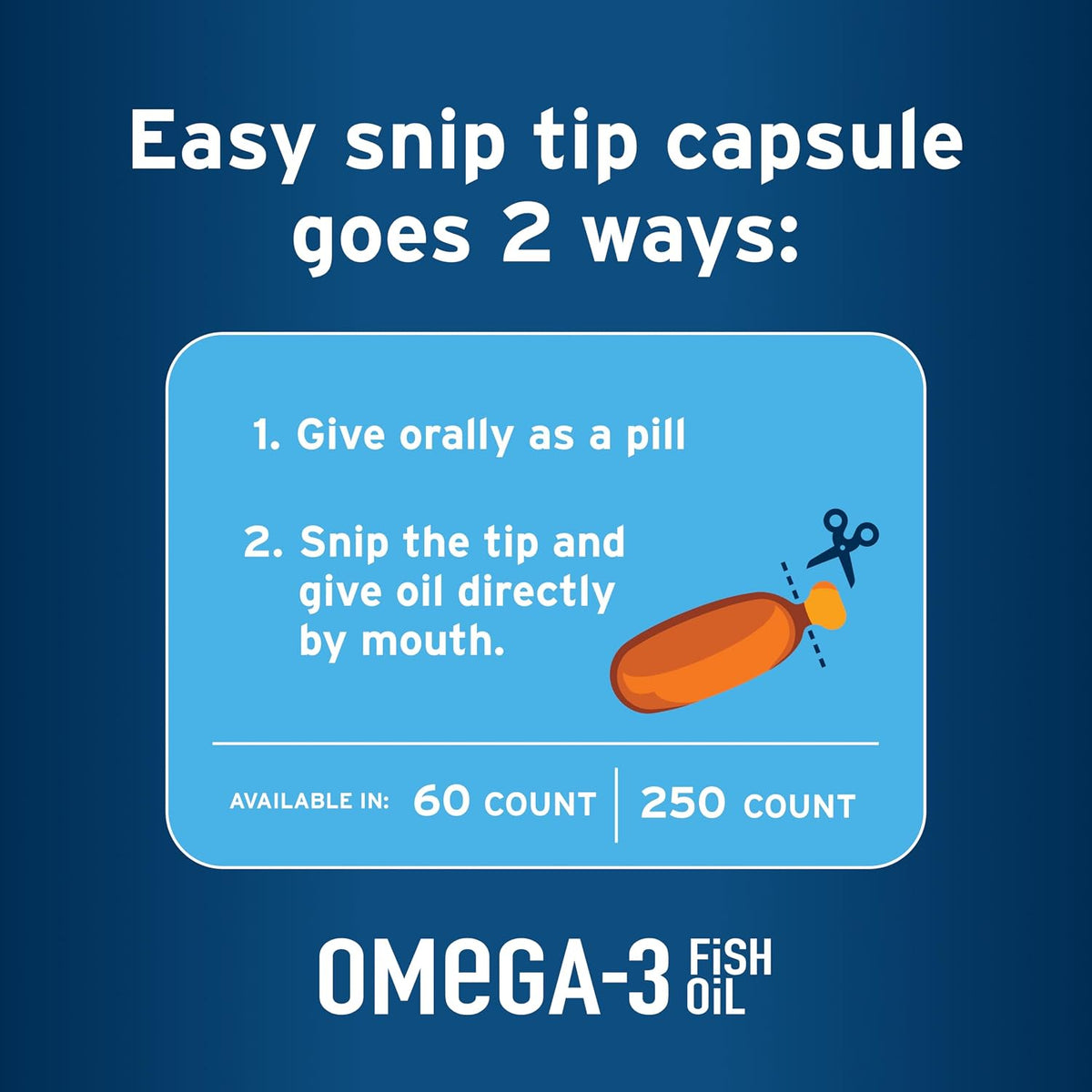 Molecularly distilled anchovy oil capsules for large dogs nutritional information