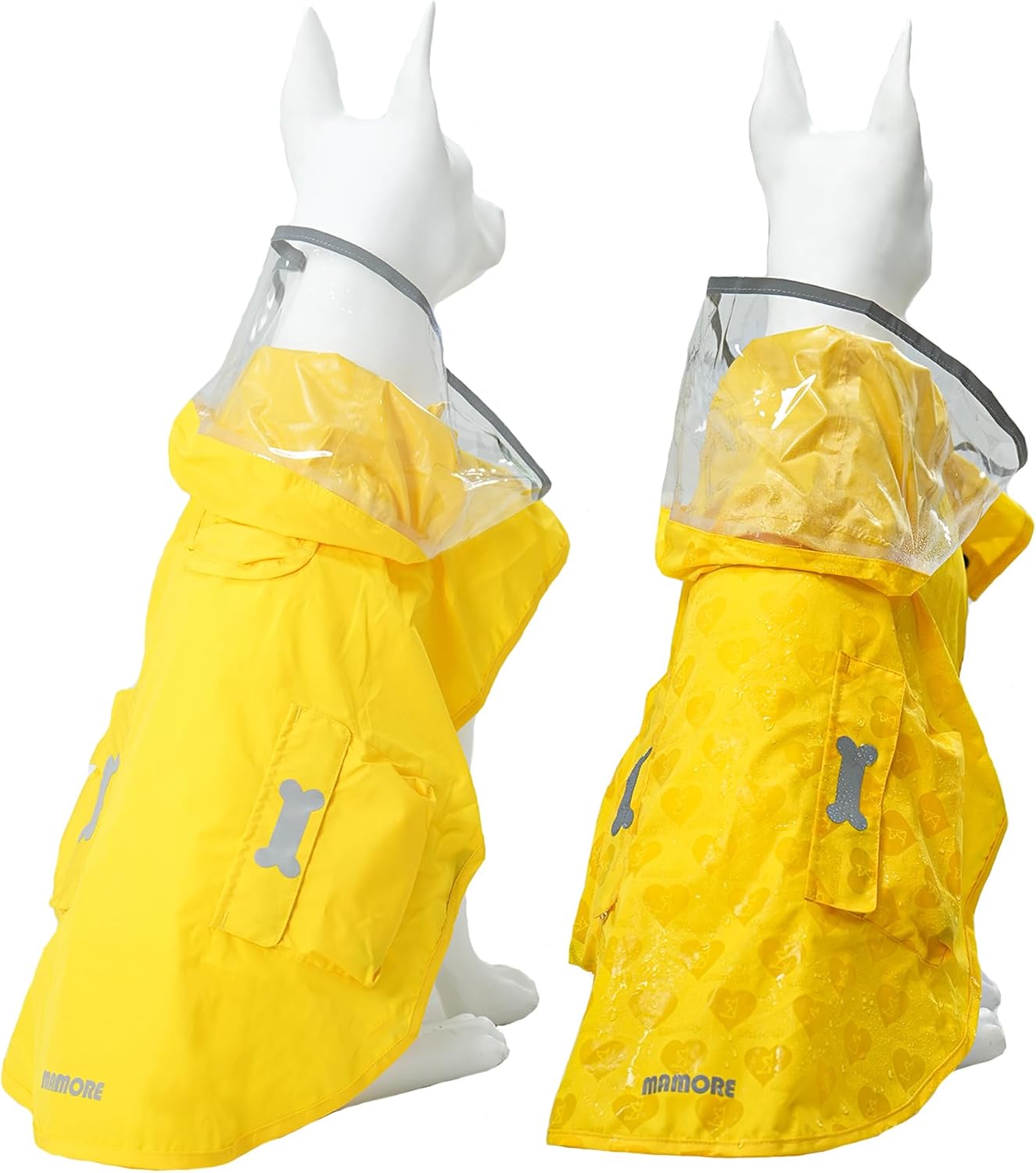 Dog Raincoat,Waterproof Rain Poncho with Hoodie, High Reflective Adjustable Pet Rain Jacket with Leash Hole for Small Medium and Large Dogs (Pink, X-Small) - Image 13