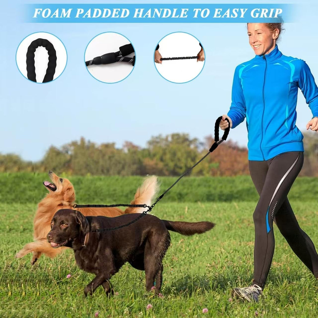 Y-Annjya triple dog lead showing tangle-free design