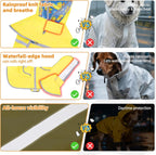 KOOLTAIL waterproof double layer pet coat adjustable belly strap view