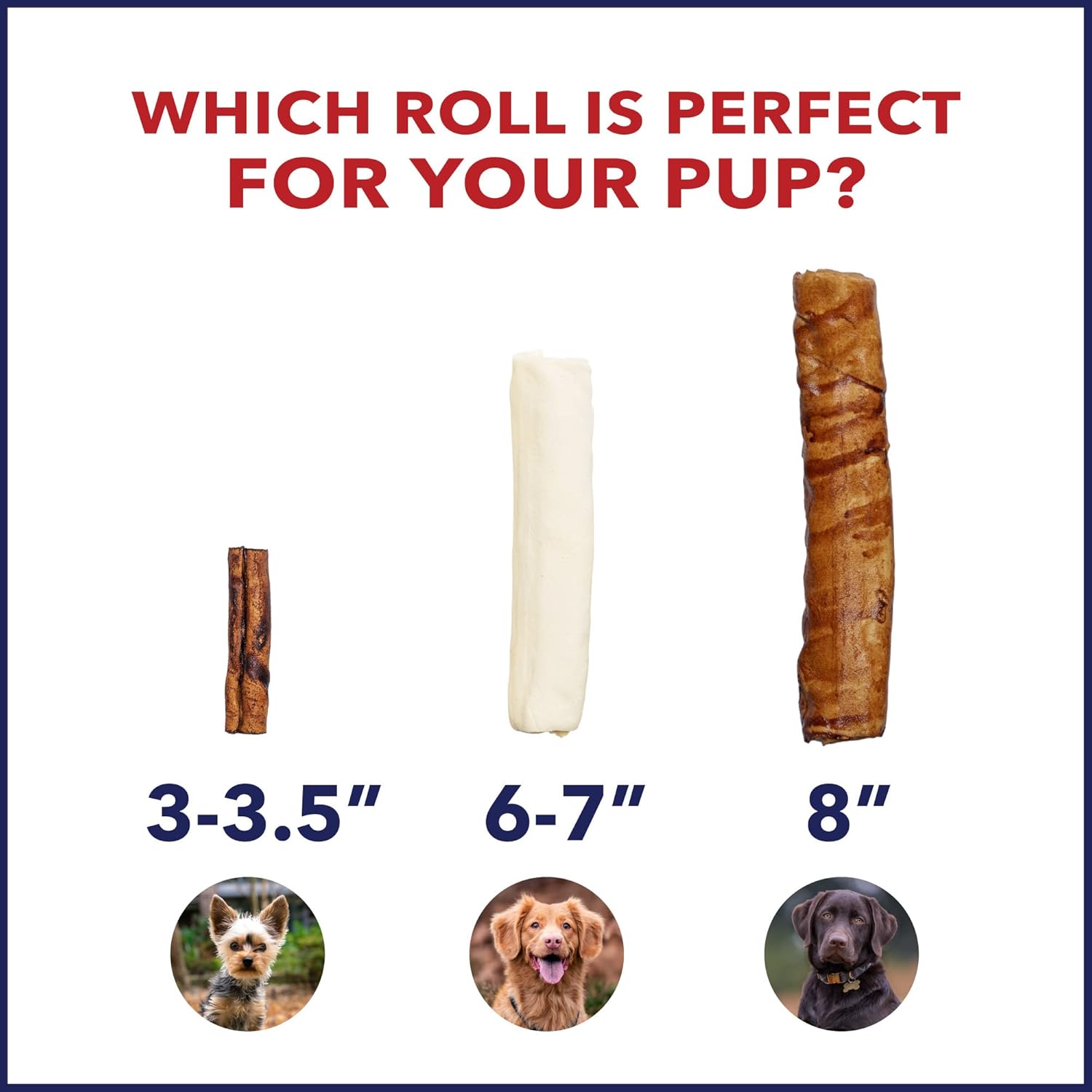 Pet Factory long lasting canine dental chew rolls for plaque and tartar reduction