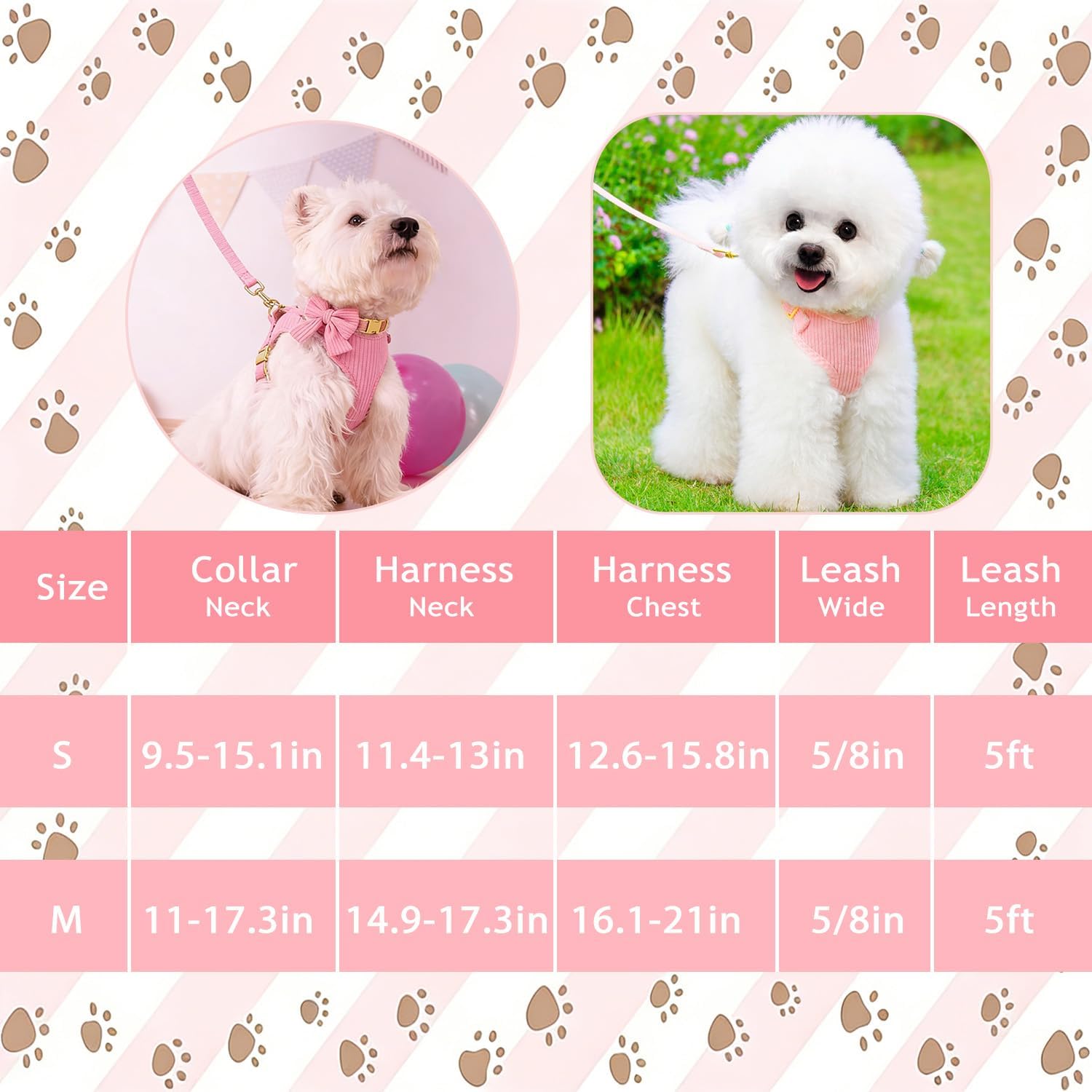 Lwbmg breathable mesh dog vest harness pink for small dogs