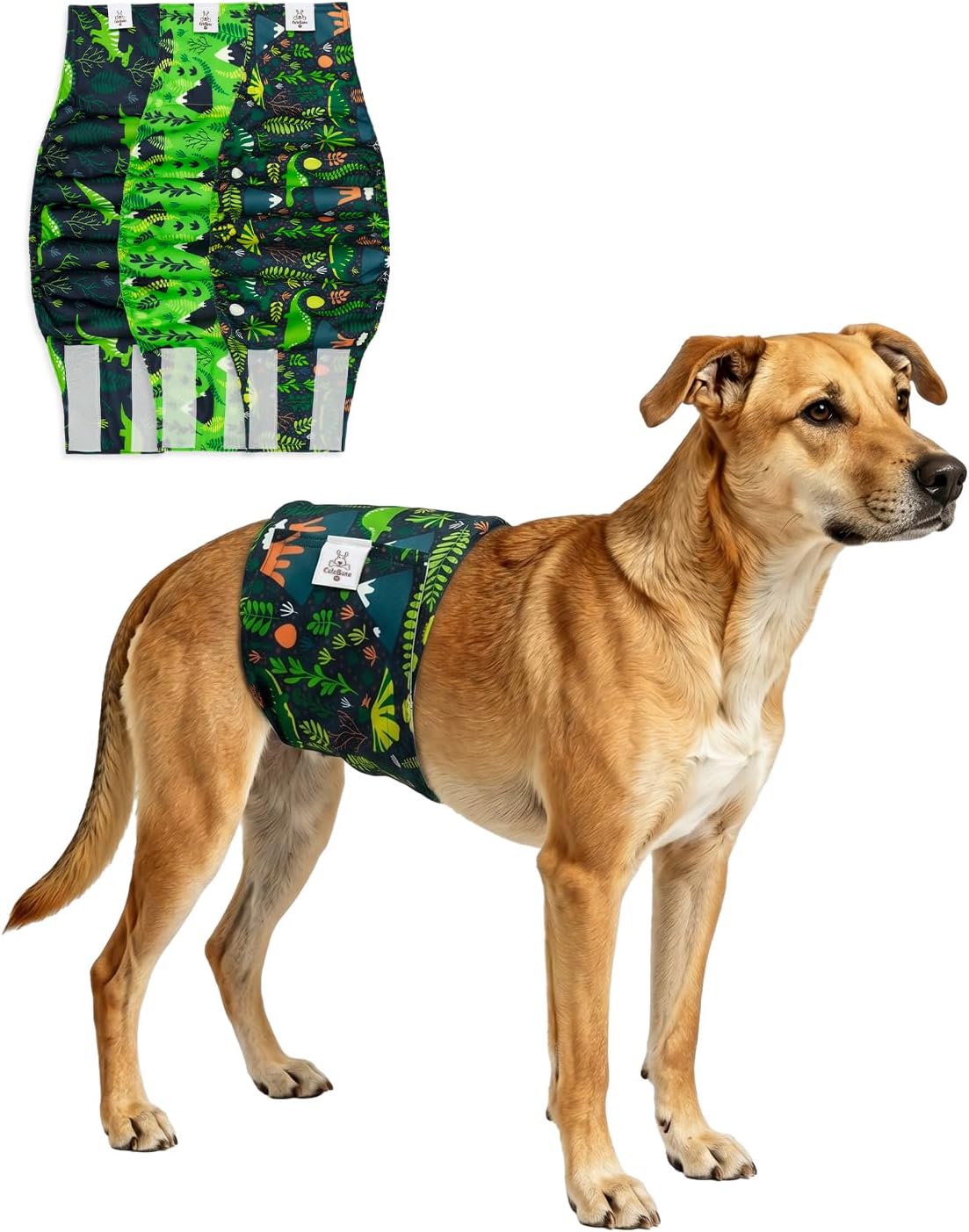 CuteBone Dog Belly Bands for Male Dogs Wraps Washable Doggie Diapers DM07S - Image 11
