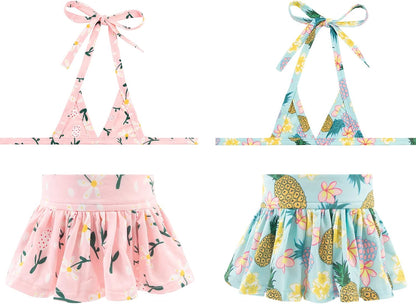 CuteBone Dog Bikini Dress, Stylish Swimsuit Costume for Small Dogs, Comfortable & Adjustable Puppy Bathing Suit, Soft Outfit Pet Apparel for Beach, Pool and Summer Fun DB07S - Image 13