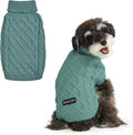Spark Paws Knit Dog Sweater front view on a French Bulldog