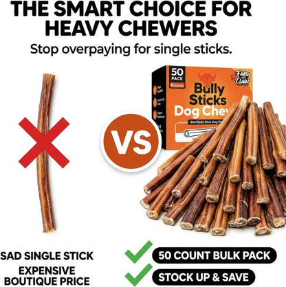 Premium beef muscle chew sticks bulk pack for canine plaque and tartar control.