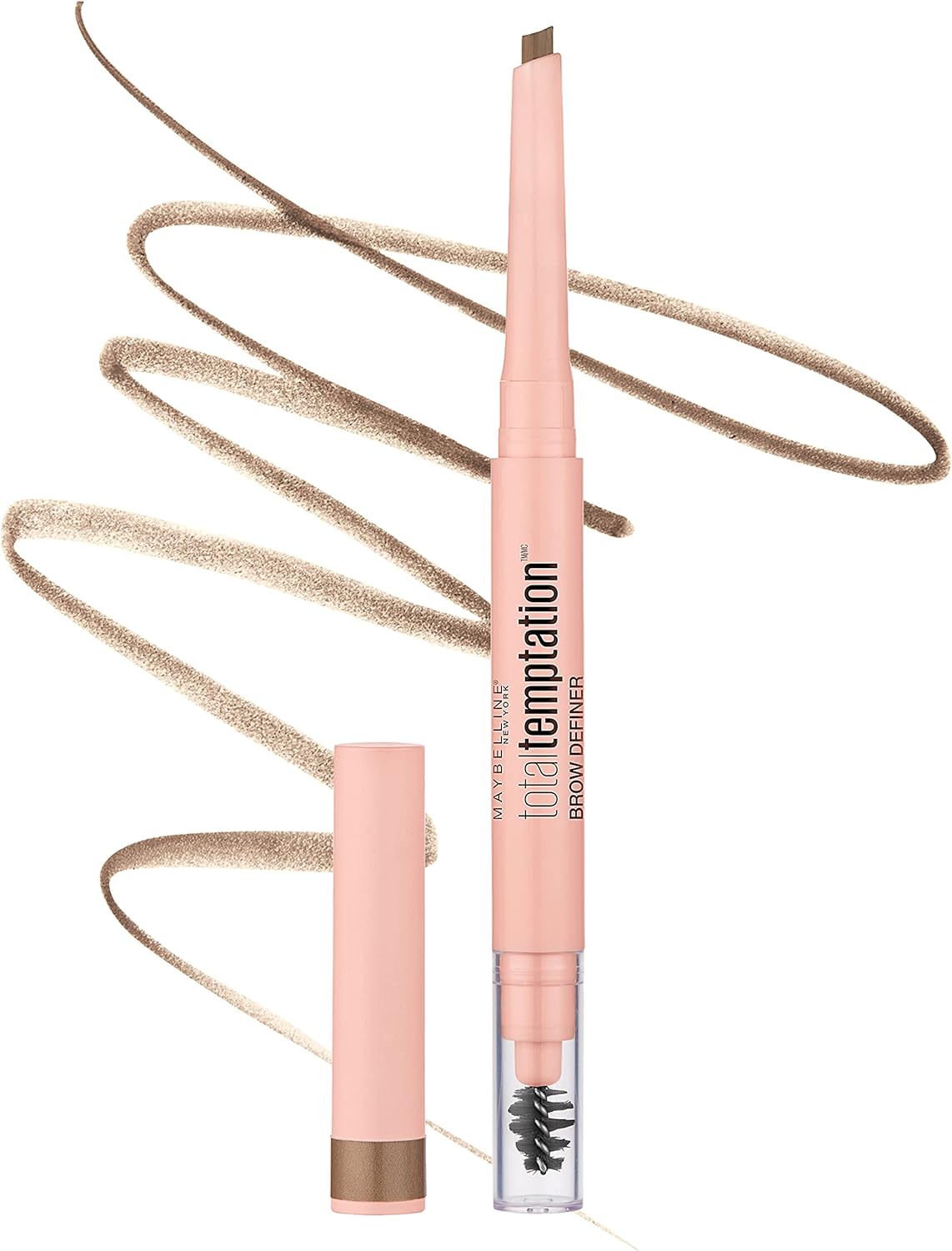 Maybelline blonde brow pencil packaging showing product details