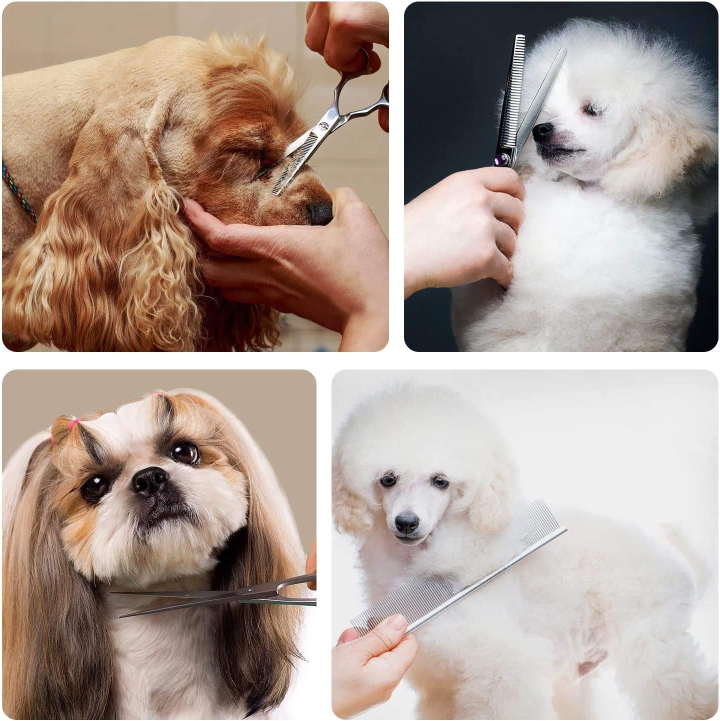 Maxshop pet grooming kit showcasing adjustable tension control screw