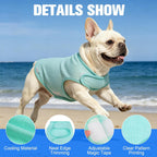 EXPAWLORER breathable pet jacket neck and belly adjustable closures closeup