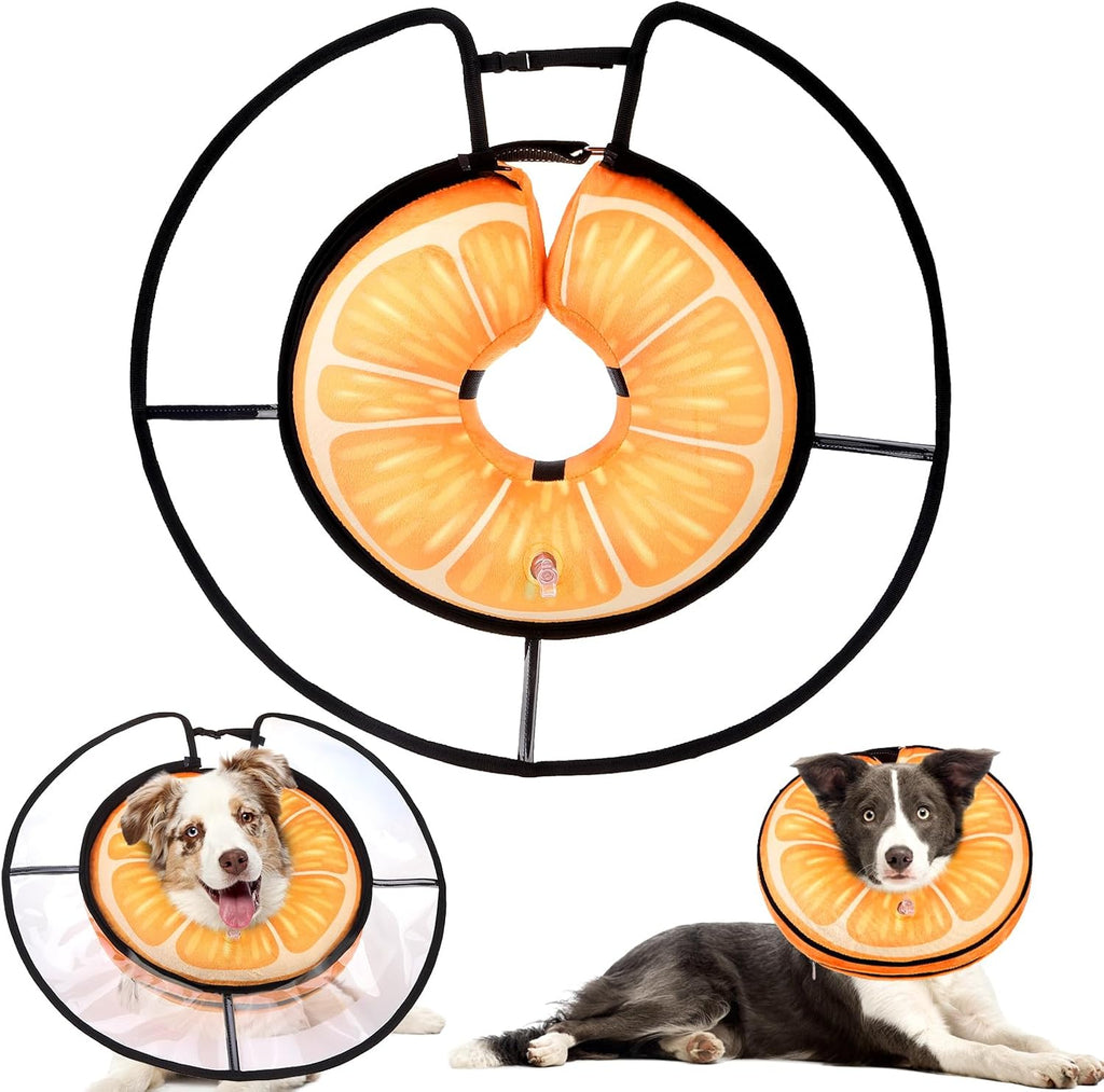 KOOLTAIL Inflatable Dog Cone Collar, Soft Donut E Collar for Dogs After Surgery to Stop Licking Enhanced Alternative, Blow Up Pet Neck Pillow Recovery Adjustable Cone for Dog Cat, Lion XL - Image 10