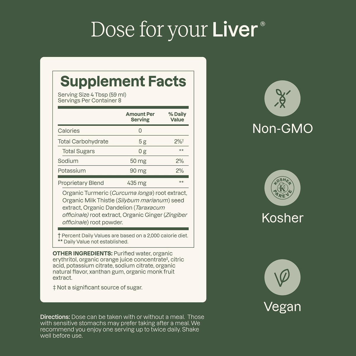 Dose for Your Liver Cleanse Detox & Repair, 16oz Bottle, 3 Pack | Organic Milk Thistle Liver Supplement with Turmeric, Dandelion, Ginger, Orange, Supports Healthy Liver Function - Image 6