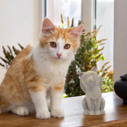 Tsyulog pet loss sympathy sculpture shown inside its protective gift packaging box