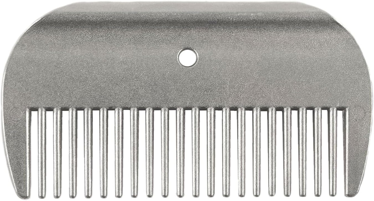 Jeffers Aluminum Horse Mane and Tail Comb front view professional equestrian grooming equipment