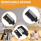 Professional pet grooming setup using Sodknow 2-in-1 razor comb