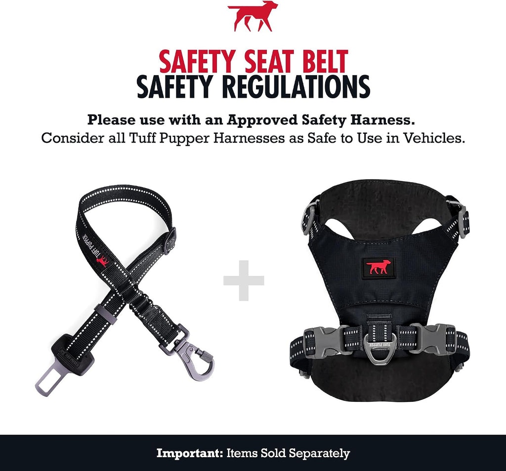 Close up of Tuff Pupper seat belt shock absorbing bungee