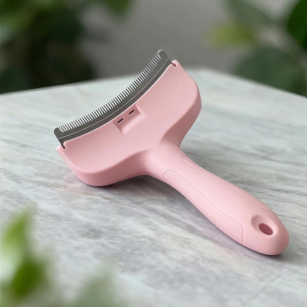 Green Small Deshedding Dog Brush, Compact V-Shape Dog Shedding Comb with Ergonomic Design Handle, Pet Lovers Gift for Tiny Breeds and Cats - Image 12