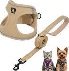 BELLA & PAL Step in Vest Harness for Small and Medium Dogs, No Pull Small Dog Harness with Leash Set, Comfortable Air Mesh Puppy Vest Harness with Reflective Strip (Lavender, XS) - Image 11