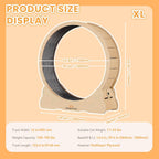 Sturdy wooden cat running wheel showcasing safe rounded edges