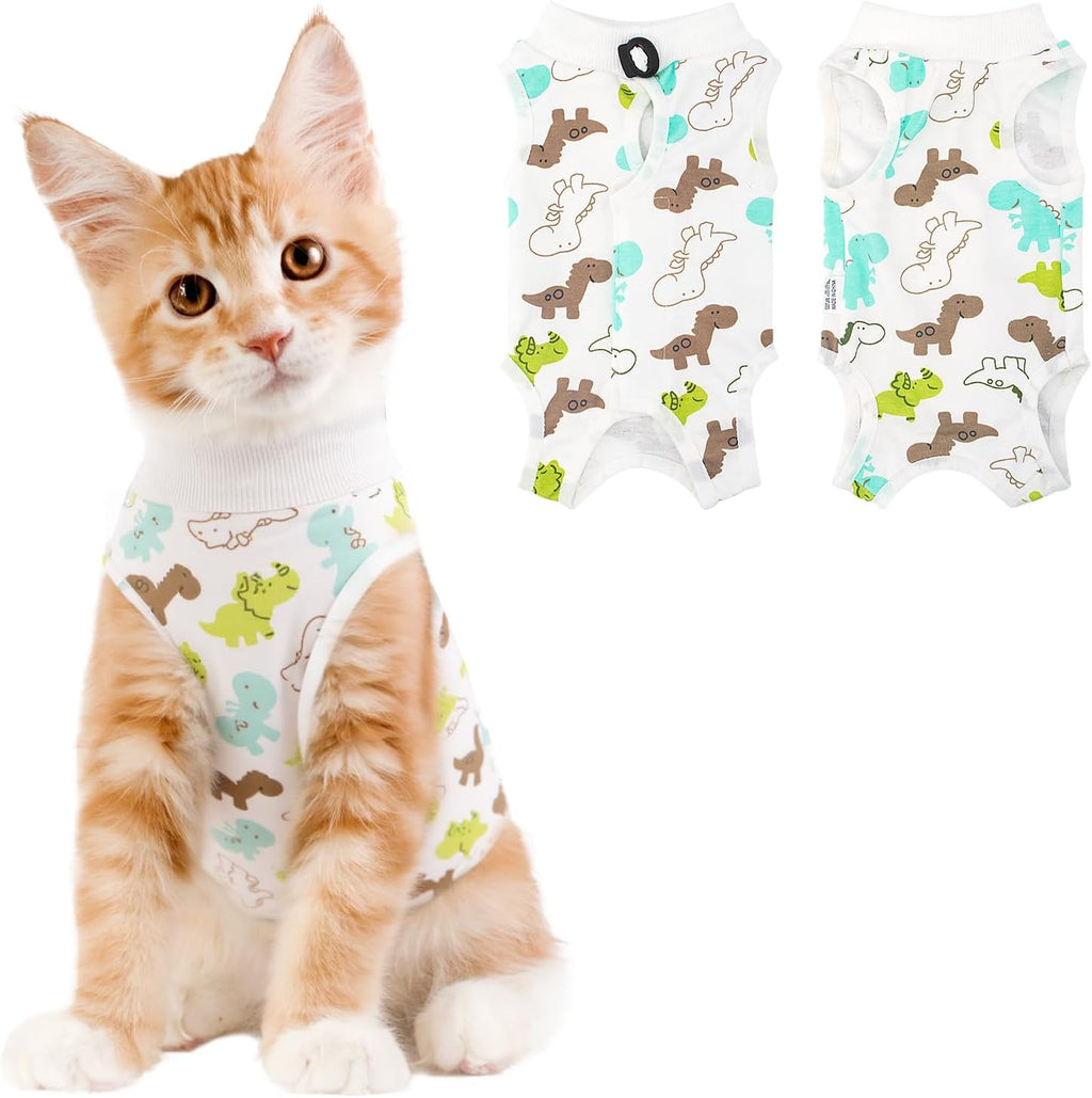 Coppthinktu Cat Recovery Suit Female, Breathable Cat Onesie After Surgery Female for Abdominal Wounds or Skin Diseases, Surgery Recovery Suit Kitten Surgical Onesie After Spay Wear Anti Licking - Image 9