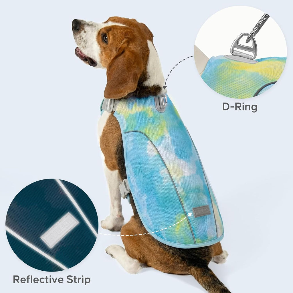 Kyeese cooling vest showing adjustable strap detail