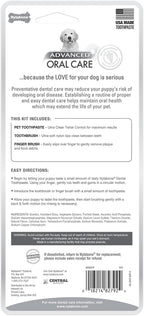 Nylabone puppy dental kit packaging back details