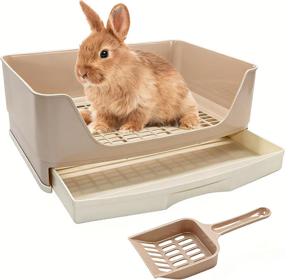 Bwogue large rabbit litter box front view