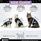Cat Surgery Recovery Suit Female Cat Onesie for Cats After Surgery Spay Surgical Abdominal Wound Skin Diseases E-Collar Alternative Wear Kitten (Black, Large) - Image 3
