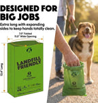 Box of one hundred eighty count unscented doggy waste bags for daily walks.