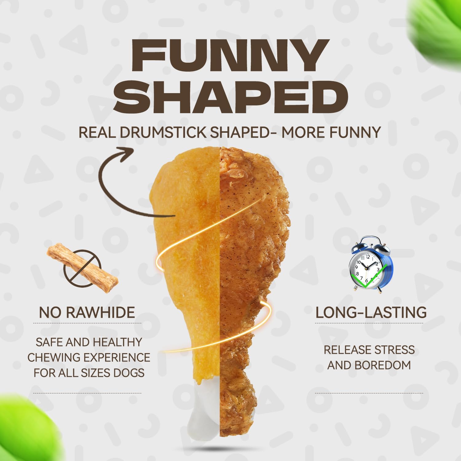 Grain-free teeth cleaning chews for medium and large dogs