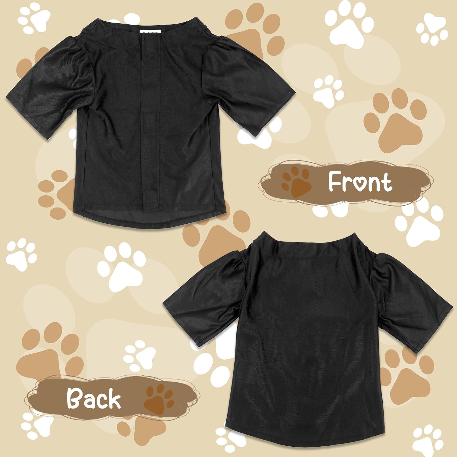 GraduatePro black pet graduation outfit with golden tassel close up