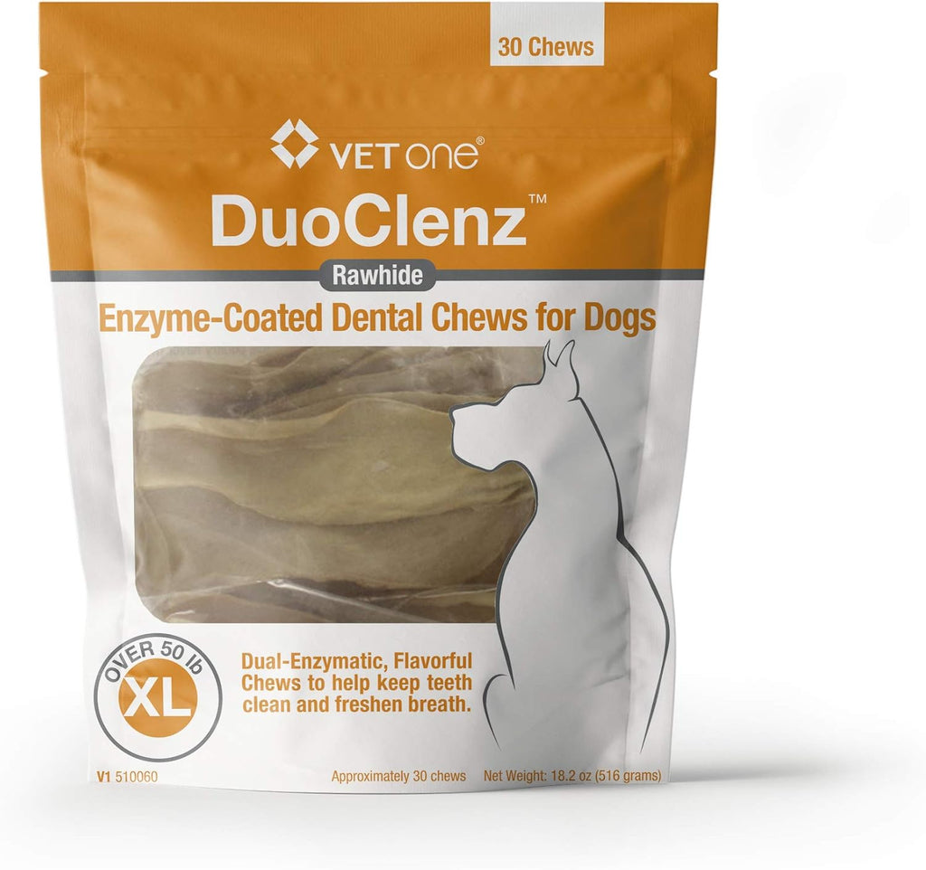 Vet One oral hygiene chew treats showing single layer abrasive texture
