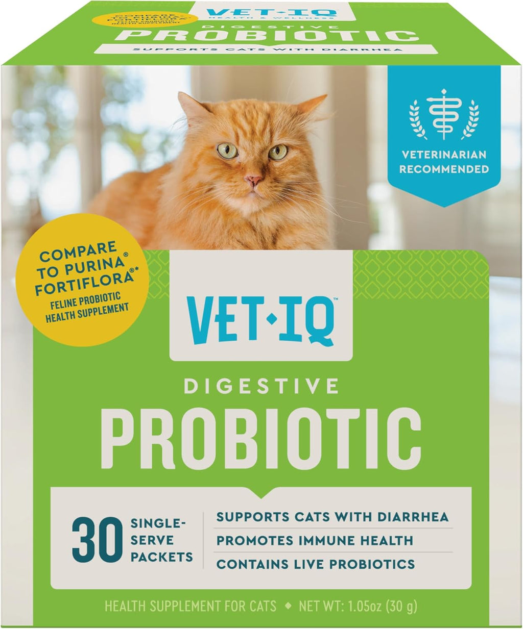 Authentic USA imported VetIQ dog probiotic powder mixed with pet food