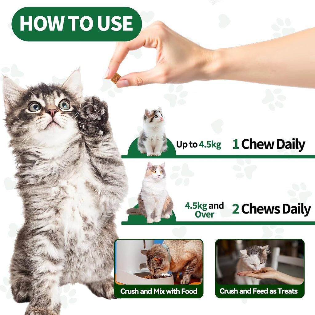 Veterinarian formulated natural pest defense cat chews close up