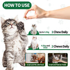 Veterinarian formulated natural pest defense cat chews close up