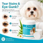 CarePets tear stain cleaning pads for dogs and cats