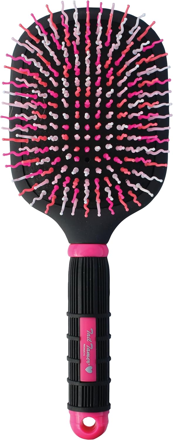 Tail Tamer Mod Paddle Brush side view showing dimensions