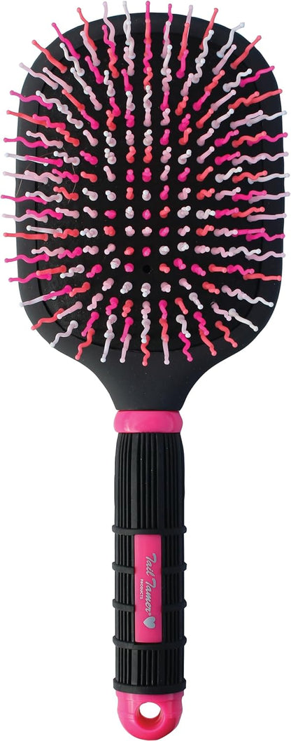 Tail Tamer Mod Paddle Brush side view showing dimensions