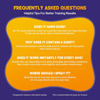Humane dog training spray equipment for pet owners