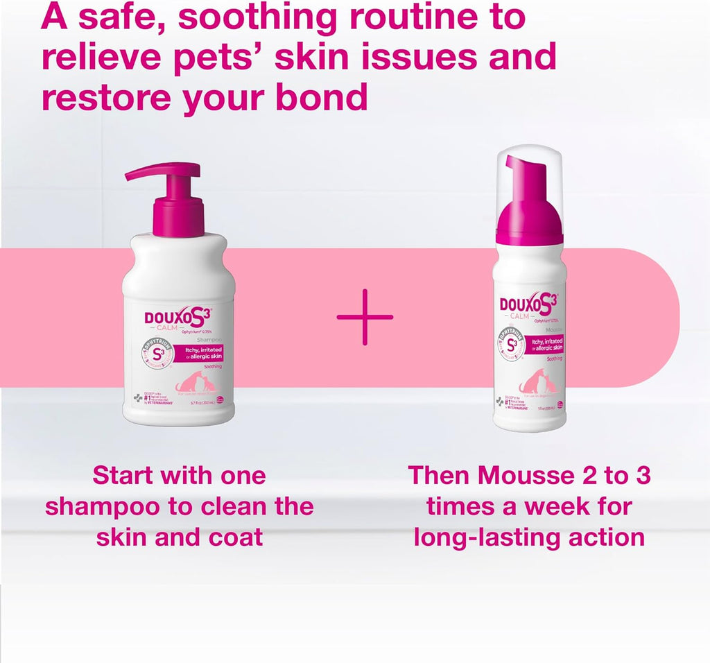 Douxo S3 Calm Itch Soothing Mousse for Dogs & Cats - Soothing Dog Skin Allergy and Itch Relief for Dogs, Helps Support Itchy, Irritated or Allergic Skin, 5 fl oz - Image 10