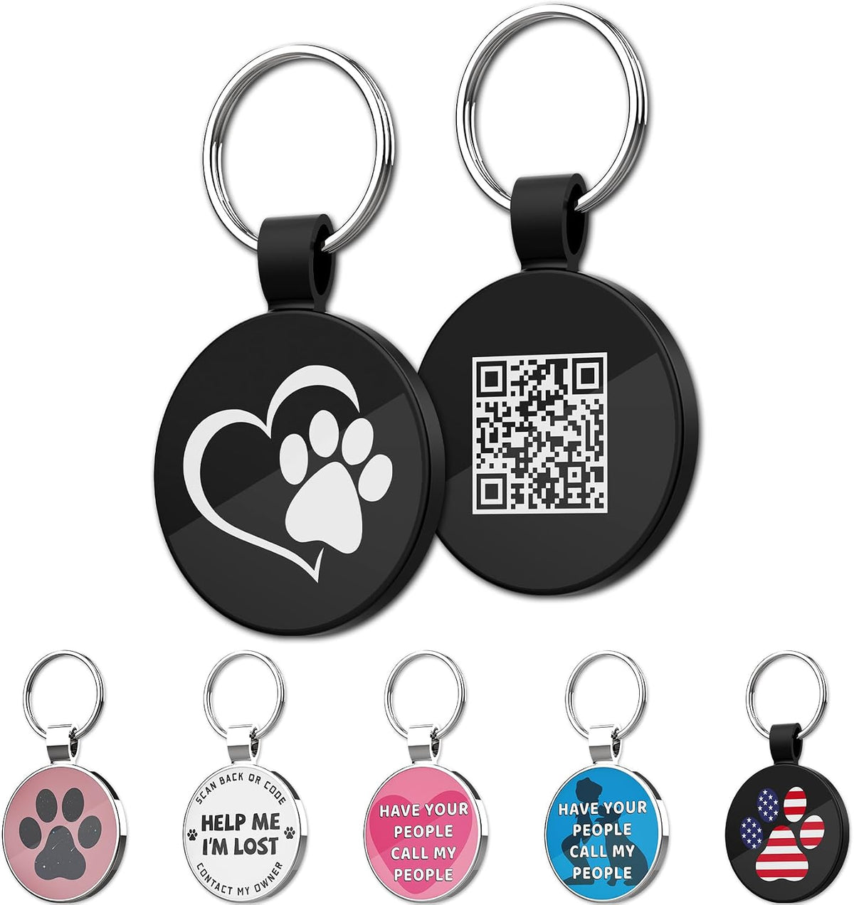 MYLUCKYTAG premium imported pet tracking accessory back view