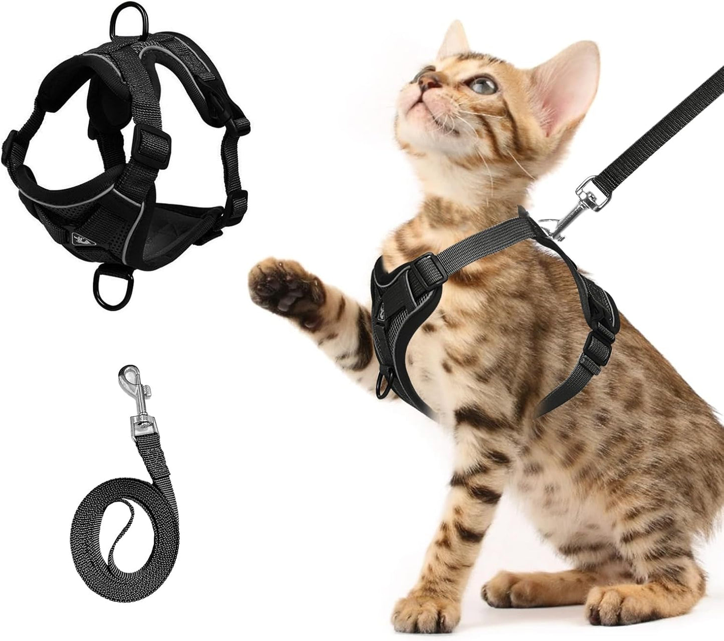 Shudyear premium imported cat walking jacket secure quick release buckles
