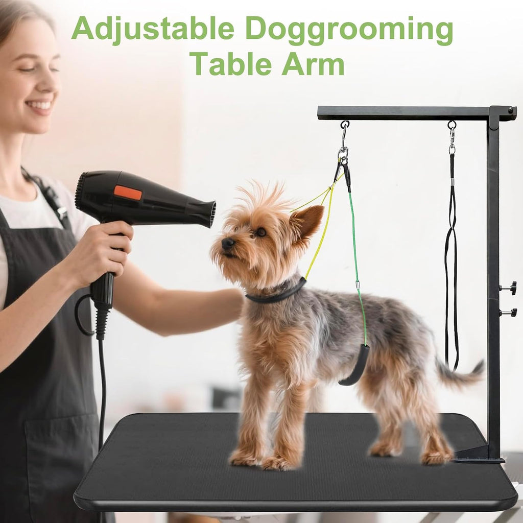 Pet grooming restraint system with foam padding detail