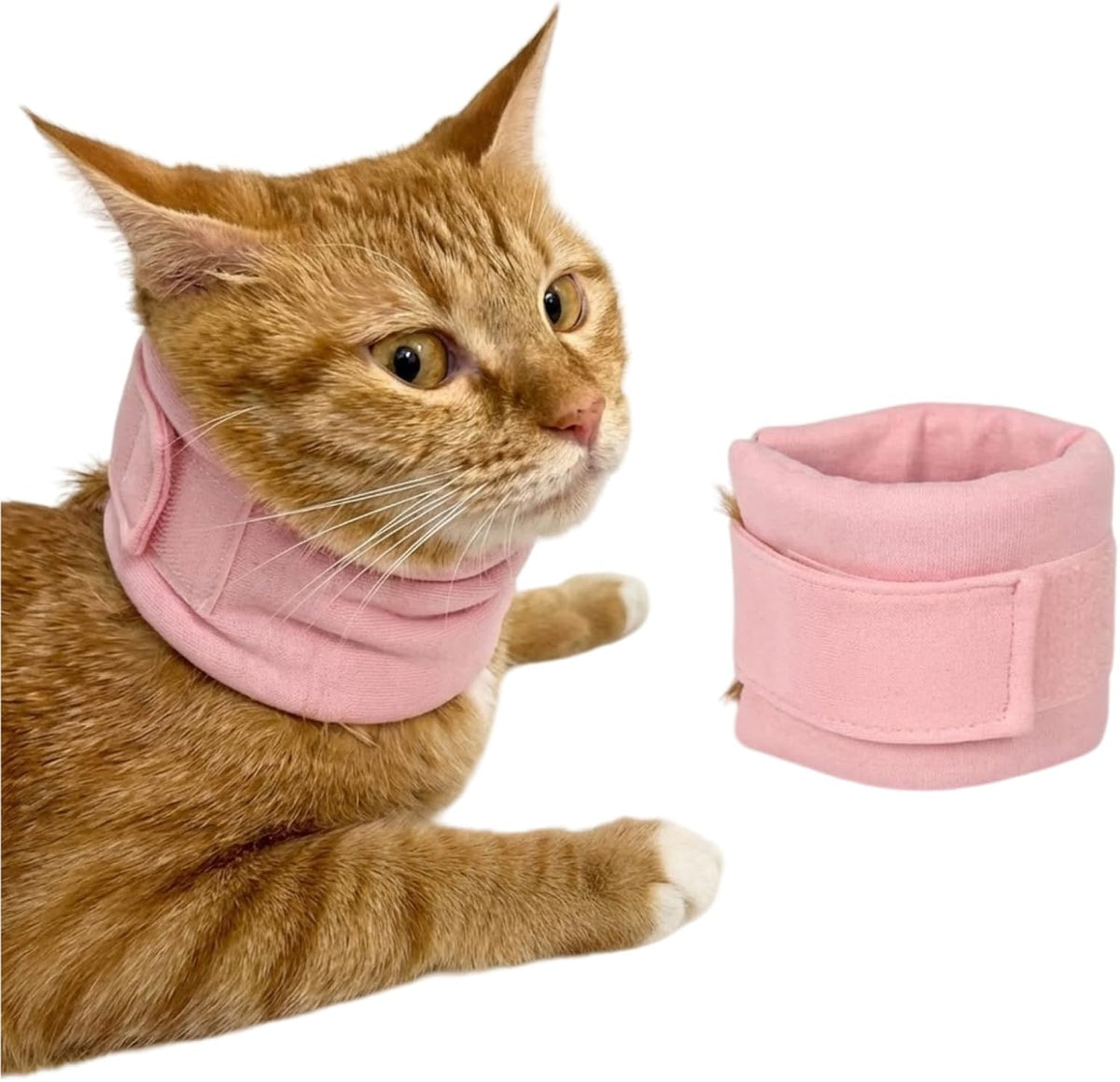 Cat Neck Brace Cover - Breathable Elizabethan Collar for Post-Surgery Recovery Anti-Lick Wound Adjustable Protective Cervical Cone for Small Medium Large Dogs Cats (Neck Girth 9.1-11.8" Depth3.2 - Image 11