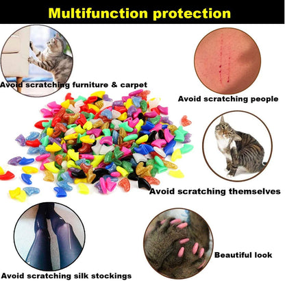 Step by step application guide for cat claw covers